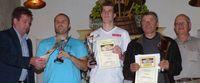 Die Turniersieger: IM Alman Durakovic (2.), Emanuel Frank (1.) und Nurija Hasanovic (3.)